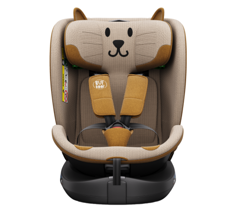 BUF BOOF B-Joy DELUXE iSize Autósülés, 360 °-os, 0-36 kg-os forgatással, 40-150 cm, OrangeCAT [10]
