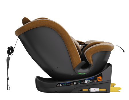 BUF BOOF B-Joy DELUXE iSize Autósülés, 360 °-os, 0-36 kg-os forgatással, 40-150 cm, OrangeCAT [9]