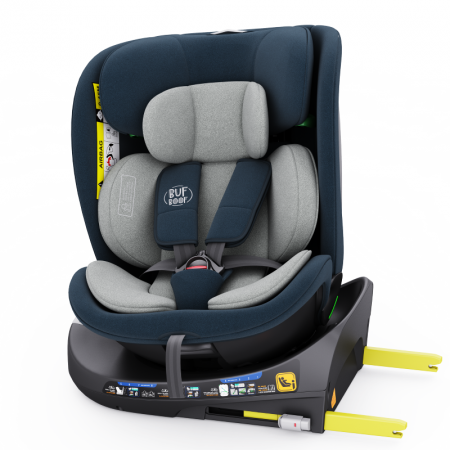 BUF BOOF B-Joy DELUXE iSize Autósülés, 360 °-os, 0-36 kg-os forgatással, 40-150 cm, Blue [4]