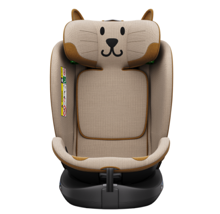 BUF BOOF B-Joy DELUXE iSize Autósülés, 360 °-os, 0-36 kg-os forgatással, 40-150 cm, OrangeCAT [8]