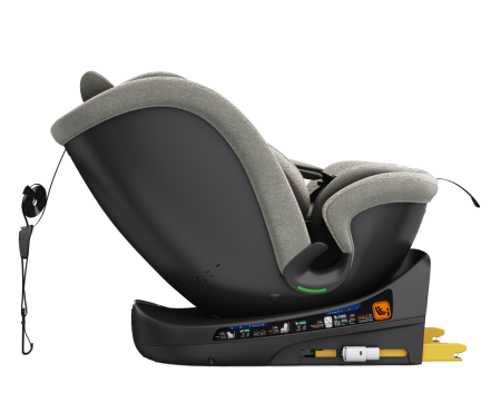 BUF BOOF B-Joy DELUXE iSize Autósülés, 360 °-os, 0-36 kg-os forgatással, 40-150 cm, LightGreyCAT [11]