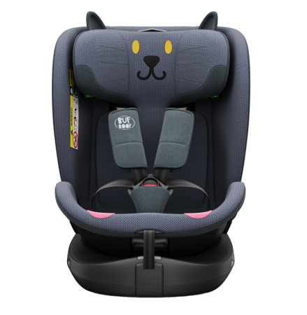 BUF BOOF B-Joy DELUXE iSize Autósülés, 360 °-os, 0-36 kg-os forgatással, 40-150 cm, DarkGreyCAT [11]