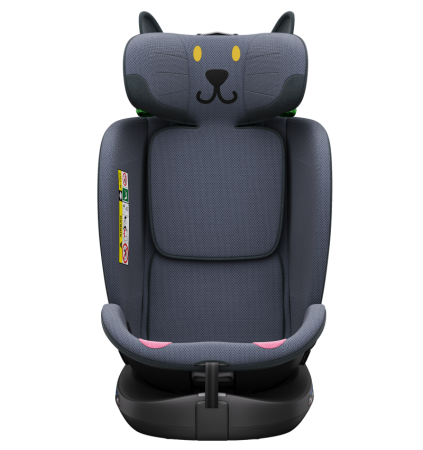 BUF BOOF B-Joy DELUXE iSize Autósülés, 360 °-os, 0-36 kg-os forgatással, 40-150 cm, DarkGreyCAT [6]