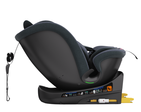 BUF BOOF B-Joy DELUXE iSize Autósülés, 360 °-os, 0-36 kg-os forgatással, 40-150 cm, DarkGreyCAT [8]