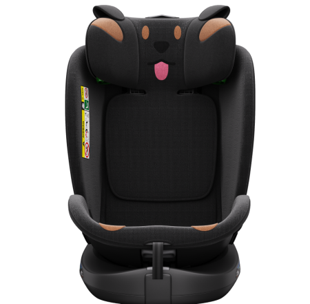 BUF BOOF B-Joy DELUXE iSize Autósülés, 360 °-os, 0-36 kg-os forgatással, 40-150 cm, BlackDOG [12]