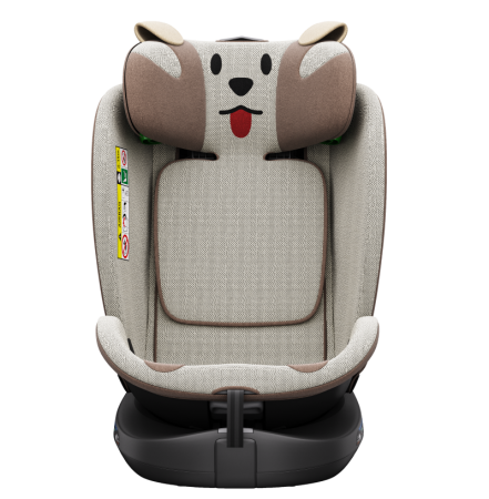 BUF BOOF B-Joy DELUXE iSize Autósülés, 360 °-os, 0-36 kg-os forgatással, 40-150 cm, BrownDOG [13]