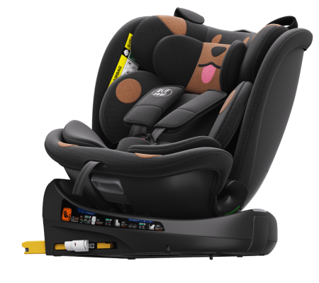 BUF BOOF B-Joy DELUXE iSize Autósülés, 360 °-os, 0-36 kg-os forgatással, 40-150 cm, BlackDOG [13]
