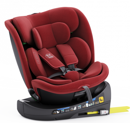 BUF BOOF B-Joy DELUXE iSize Autósülés, 360 °-os, 0-36 kg-os forgatással, 40-150 cm, Red [4]