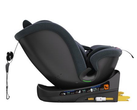 BUF BOOF B-Joy DELUXE iSize Autósülés, 360 °-os, 0-36 kg-os forgatással, 40-150 cm, DarkGreyCAT [18]