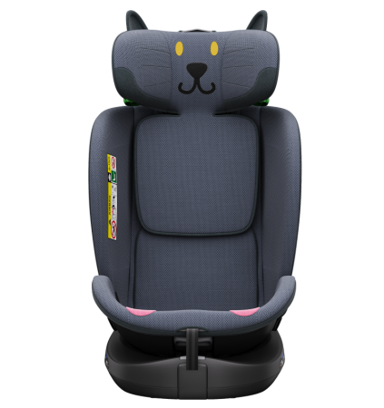 BUF BOOF B-Joy DELUXE iSize Autósülés, 360 °-os, 0-36 kg-os forgatással, 40-150 cm, DarkGreyCAT [16]