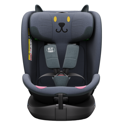 BUF BOOF B-Joy DELUXE iSize Autósülés, 360 °-os, 0-36 kg-os forgatással, 40-150 cm, DarkGreyCAT [21]