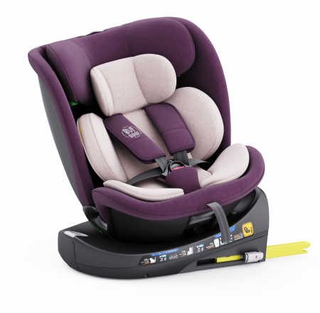 BUF BOOF B-Joy DELUXE iSize Autósülés, 360 °-os, 0-36 kg-os forgatással, 40-150 cm, Purple [12]