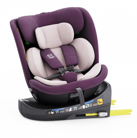 BUF BOOF B-Joy DELUXE iSize Autósülés, 360 °-os, 0-36 kg-os forgatással, 40-150 cm, Purple [3]
