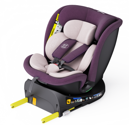 BUF BOOF B-Joy DELUXE iSize Autósülés, 360 °-os, 0-36 kg-os forgatással, 40-150 cm, Purple [11]