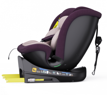 BUF BOOF B-Joy DELUXE iSize Autósülés, 360 °-os, 0-36 kg-os forgatással, 40-150 cm, Purple [9]