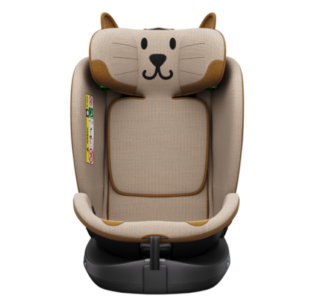 BUF BOOF B-Joy DELUXE iSize Autósülés, 360 °-os, 0-36 kg-os forgatással, 40-150 cm, OrangeCAT [18]