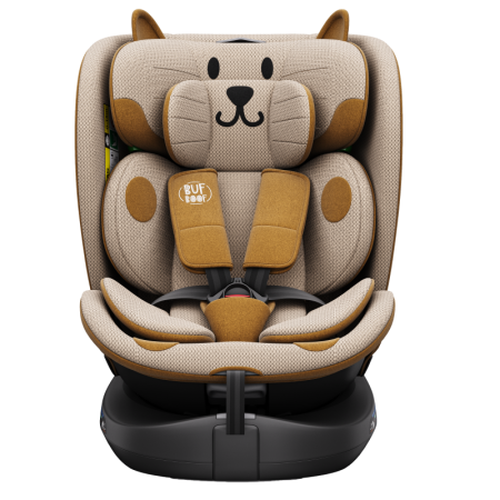 BUF BOOF B-Joy DELUXE iSize Autósülés, 360 °-os, 0-36 kg-os forgatással, 40-150 cm, OrangeCAT [17]