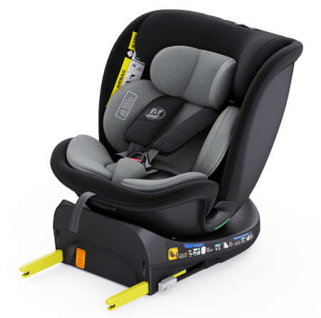 BUF BOOF B-Joy DELUXE iSize Autósülés, 360 °-os, 0-36 kg-os forgatással, 40-150 cm, Grey [11]