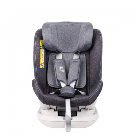 BUF BOOF Platinum DELUXE iSize Autósülés, 360 °-os, 0-36 kg-os forgatással, Top Tether 40-150 cm, Grey [8]