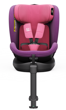 BUF BOOF® N-Fix iSize autós gyerekülés, ISOFIX, 360° forgatható, támasztóláb, 165° dönthető alvópozíció, 40–150 cm Pink [14]