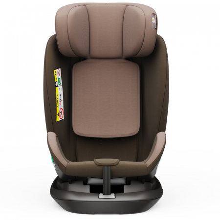 BUF BOOF Platinum DELUXE iSize Autósülés, 360 °-os, 0-36 kg-os forgatással, Top Tether 40-150 cm, Coffee [10]