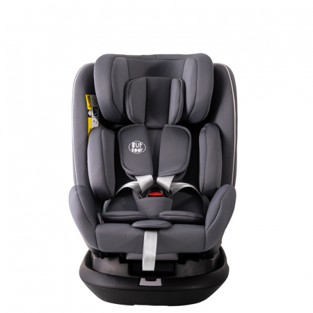 BUF BOOF Platinum DELUXE iSize Autósülés, 360 °-os, 0-36 kg-os forgatással, Top Tether 40-150 cm, SimpleGrey [9]
