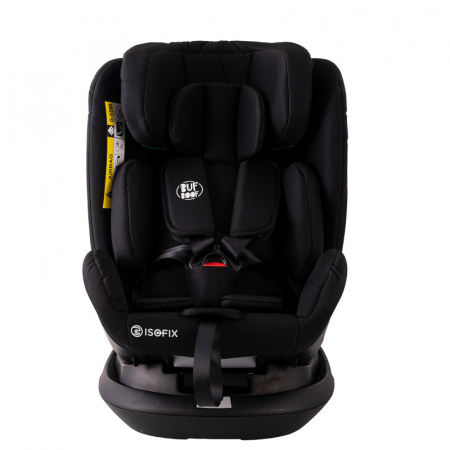 BUF BOOF Platinum DELUXE iSize Autósülés, 360 °-os, 0-36 kg-os forgatással, Top Tether 40-150 cm, BlackJeans [9]