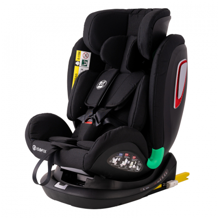 BUF BOOF Platinum DELUXE iSize Autósülés, 360 °-os, 0-36 kg-os forgatással, Top Tether 40-150 cm, BlackJeans [5]