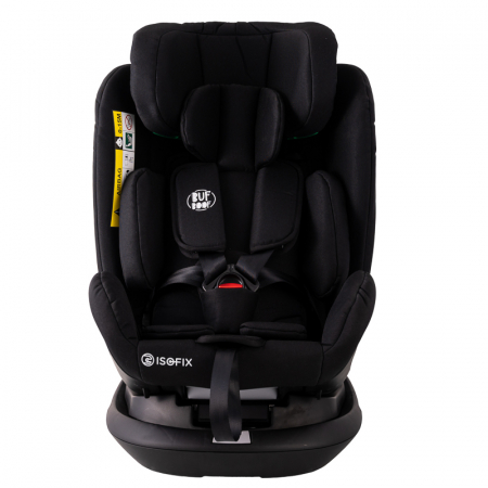 BUF BOOF Platinum DELUXE iSize Autósülés, 360 °-os, 0-36 kg-os forgatással, Top Tether 40-150 cm, BlackJeans [10]