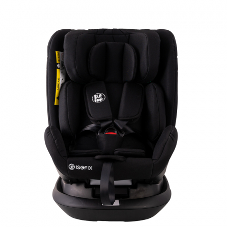 BUF BOOF Platinum DELUXE iSize Autósülés, 360 °-os, 0-36 kg-os forgatással, Top Tether 40-150 cm, BlackJeans [8]