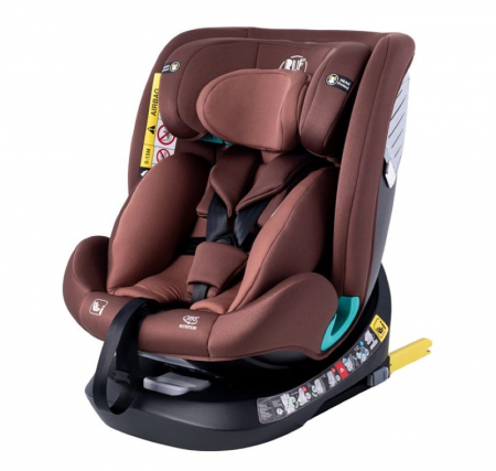 Autós ülés csoport 0-1-2-3 - BUF BOOF Saphir Deluxe iSize Autósülés, 360 °-os, 0-36 kg-os forgatással, 40-150 cm, Black