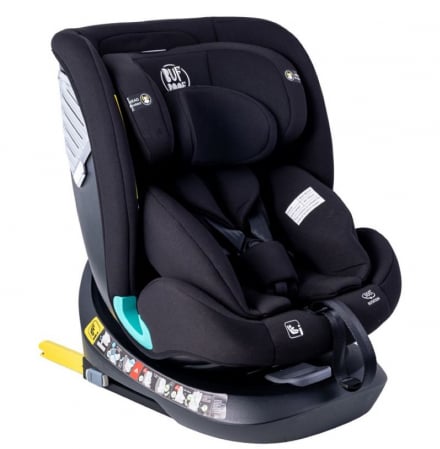 iSize - BUF BOOF Saphir Deluxe iSize Autósülés, 360 °-os, 0-36 kg-os forgatással, 40-150 cm, Black