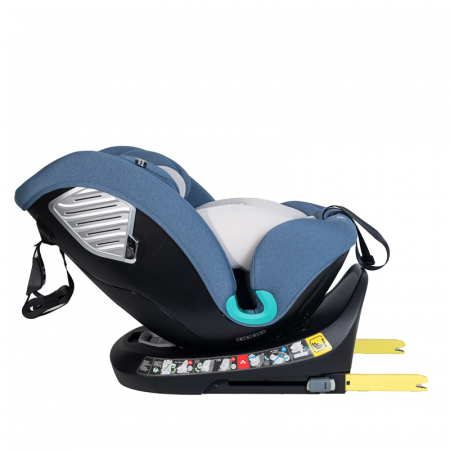 BUF BOOF Saphir Deluxe iSize Autósülés, 360 °-os, 0-36 kg-os forgatással, 40-150 cm, Blue [6]