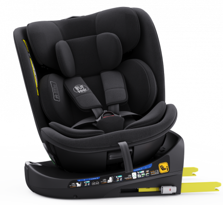BUF BOOF B-Joy DELUXE iSize Autósülés, 360 °-os, 0-36 kg-os forgatással, 40-150 cm, Black [3]