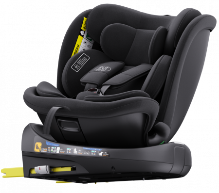 iSize - BUF BOOF B-Joy DELUXE iSize Autósülés, 360 °-os, 0-36 kg-os forgatással, 40-150 cm, Black