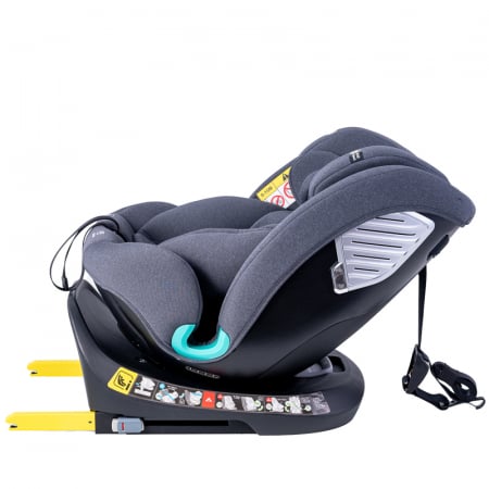 BUF BOOF Saphir Deluxe iSize Autósülés, 360 °-os, 0-36 kg-os forgatással, 40-150 cm, Grey [3]