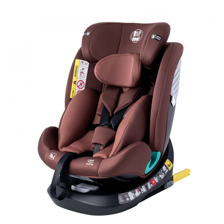 BUF BOOF Saphir Deluxe iSize Autósülés, 360 °-os, 0-36 kg-os forgatással, 40-150 cm, Black [3]