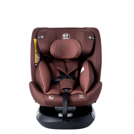 BUF BOOF Saphir Deluxe iSize Autósülés, 360 °-os, 0-36 kg-os forgatással, 40-150 cm, Black [9]