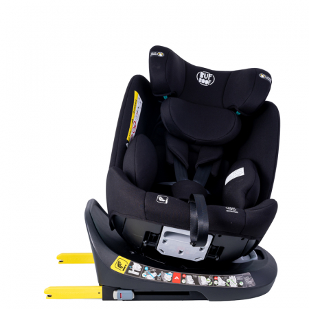 BUF BOOF Saphir Deluxe iSize Autósülés, 360 °-os, 0-36 kg-os forgatással, 40-150 cm, Black [2]