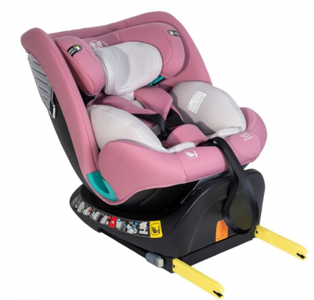 iSize - BUF BOOF Saphir Deluxe iSize Autósülés, 360 °-os, 0-36 kg-os forgatással, 40-150 cm, Purple