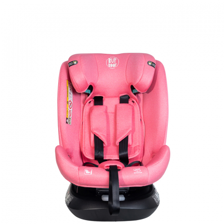 BUF BOOF Saphir Deluxe iSize Autósülés, 360 °-os, 0-36 kg-os forgatással, 40-150 cm, Pink [7]