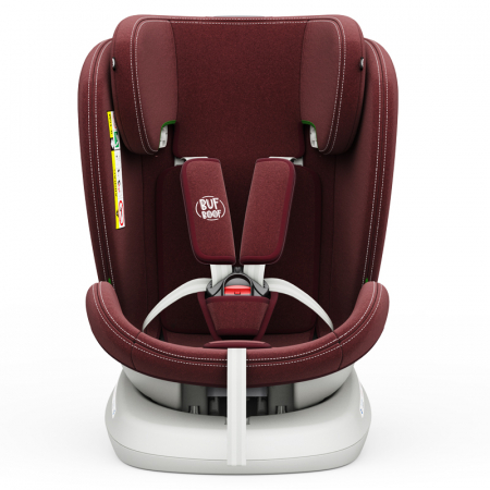 BUF BOOF TWT Plus iSize Autósülés, 360 °-os, 0-36 kg-os forgatással, 40-150 cm, Red [5]
