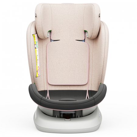BUF BOOF TWT Plus iSize Autósülés, 360 °-os, 0-36 kg-os forgatással, 40-150 cm, LightPink [7]