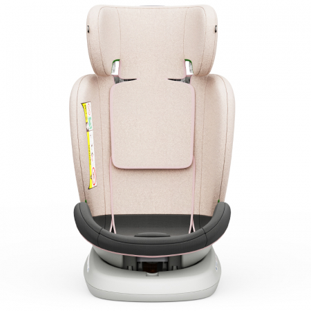 BUF BOOF TWT Plus iSize Autósülés, 360 °-os, 0-36 kg-os forgatással, 40-150 cm, LightPink [8]