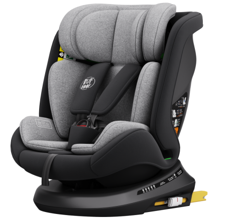 BUF BOOF® TWT Plus DELUXE i-Size R129 360°-ban forgatható autós gyerekülés, ISOFIX, 40–150 cm (0–36 kg) Black [9]