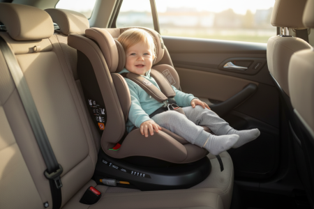 BUF BOOF® TWT Plus DELUXE i-Size R129 360°-ban forgatható autós gyerekülés, ISOFIX, 40–150 cm (0–36 kg) Coffee [3]