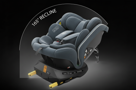 BUF BOOF® TWT Plus DELUXE i-Size R129 360°-ban forgatható autós gyerekülés, ISOFIX, 40–150 cm (0–36 kg) Grey [10]