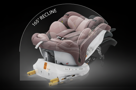 BUF BOOF TWT Plus iSize Autósülés, 360 °-os, 0-36 kg-os forgatással, 40-150 cm, LightPurple [1]