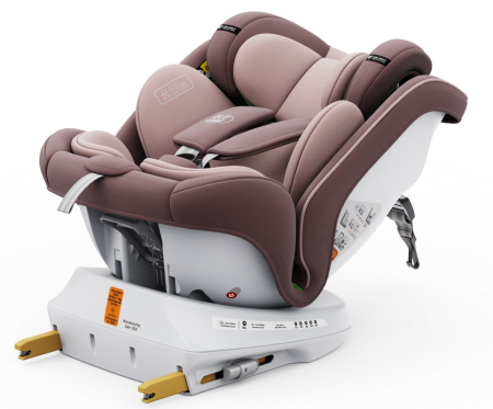 360 fokba elfordítható - BUF BOOF TWT Plus iSize Autósülés, 360 °-os, 0-36 kg-os forgatással, 40-150 cm, LightPurple