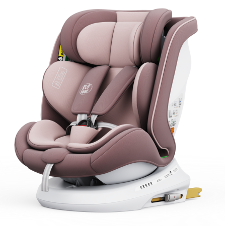 BUF BOOF TWT Plus iSize Autósülés, 360 °-os, 0-36 kg-os forgatással, 40-150 cm, LightPurple [11]